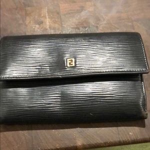 Vintage Fendi black wallet